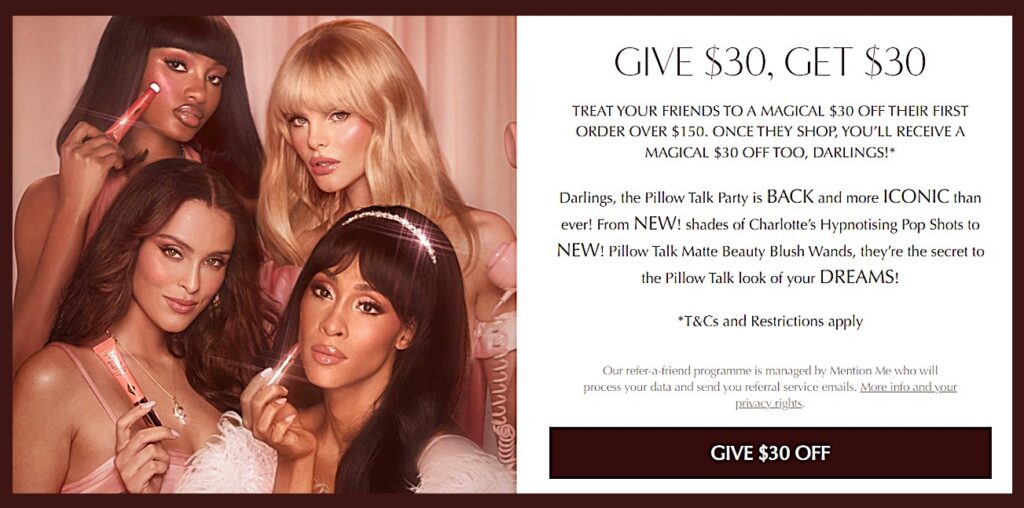 Charlotte Tilbury Referral Program