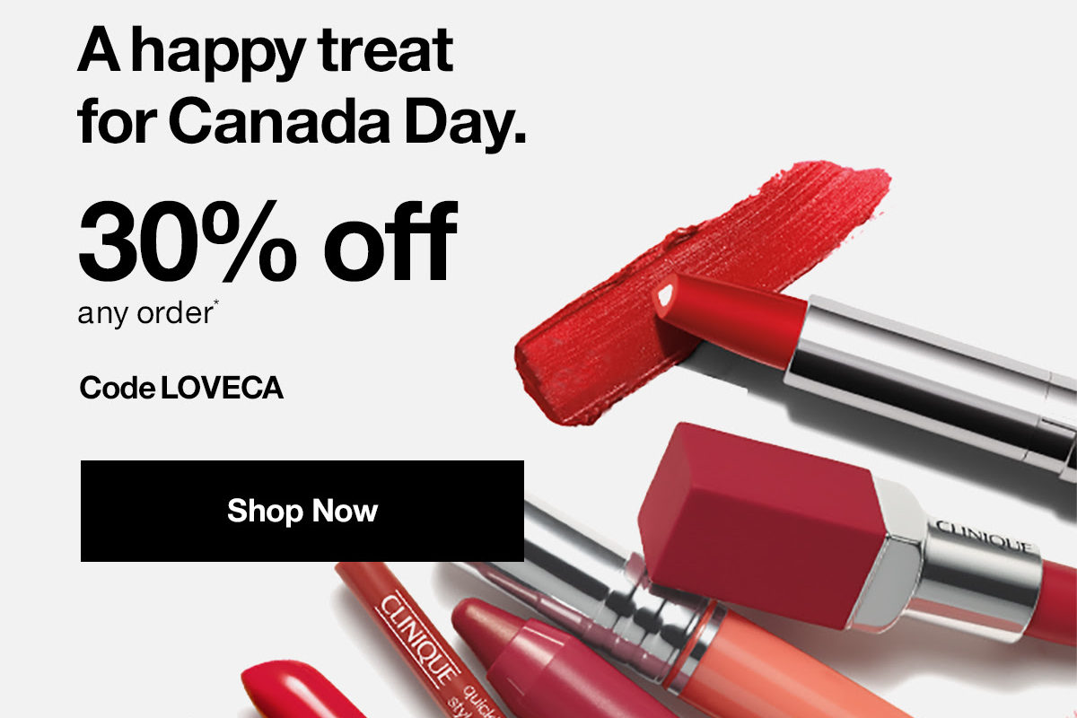 Clinique's Canada Day Sale