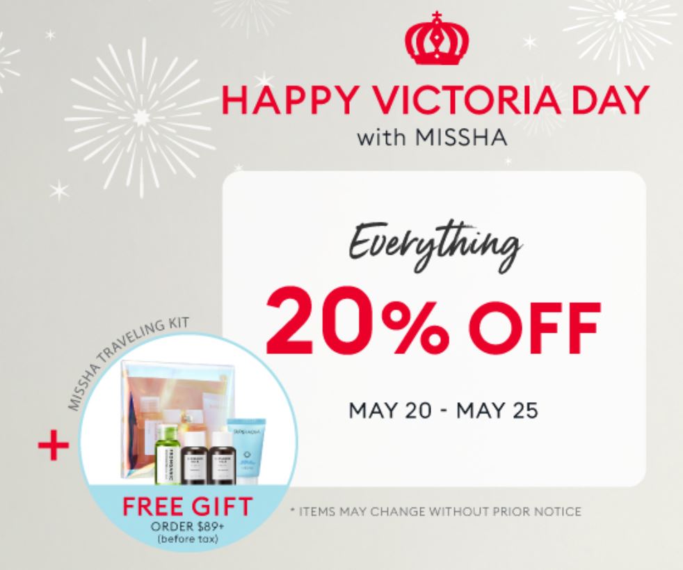 Missha's Victoria Day Sale