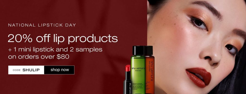 Click to go to the Shu Uemura Sale