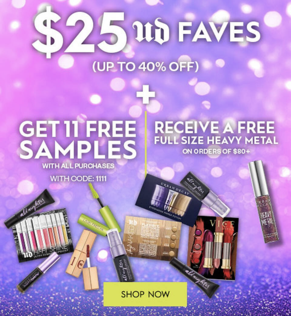 Click to go to the Urban Decay Sale