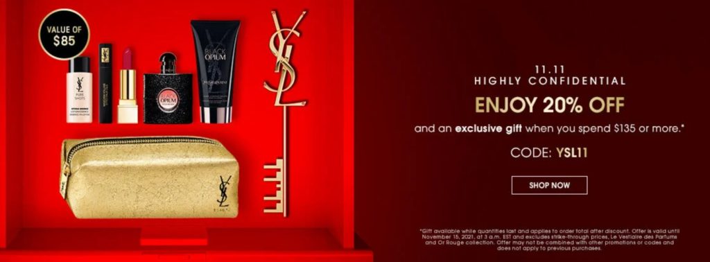 Click to go to the YSL Beauty Sale