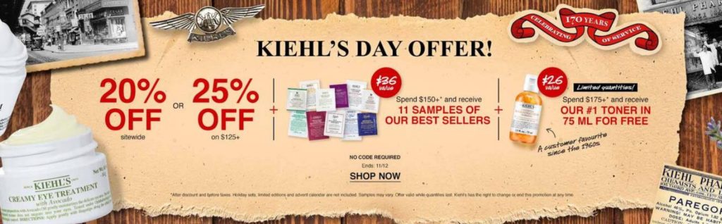 Click to go to the Kiehl's Sale