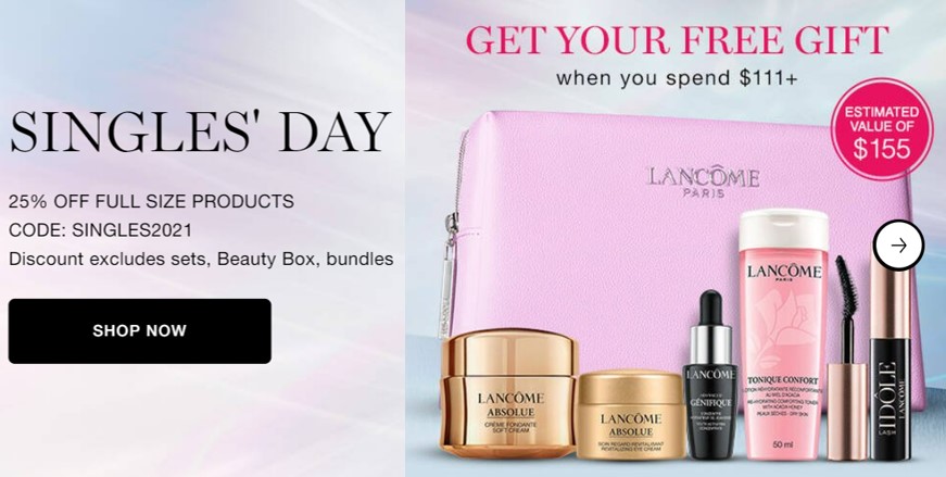 Click to go to the Lancôme Sale