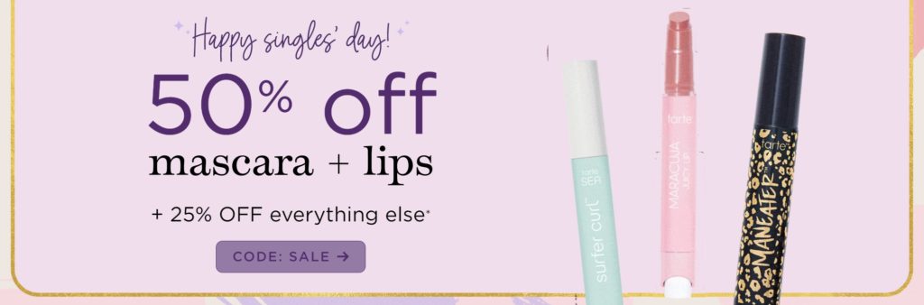 Click to go to the Tarte Cosmetics Sale