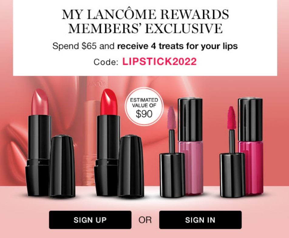 Click to go to the Lancôme Offer