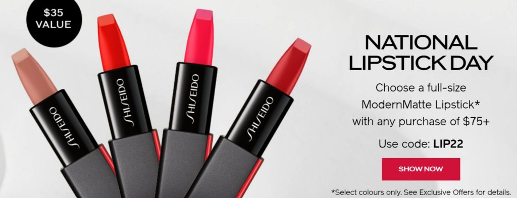 Click to go to the Shiseido Offer