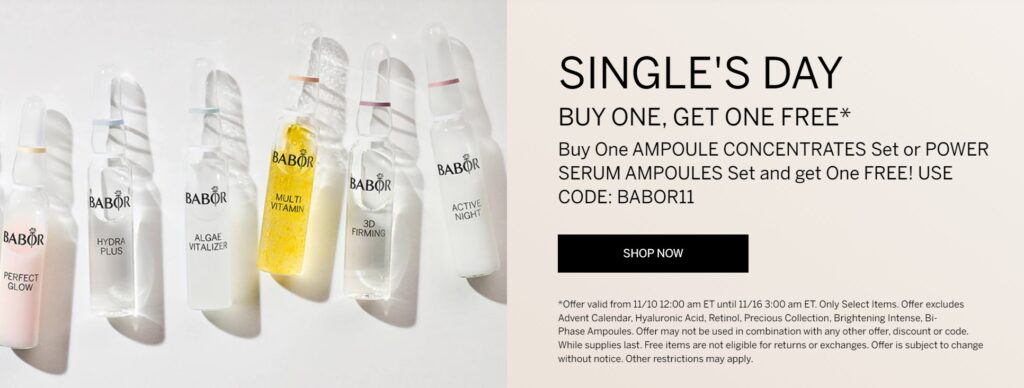 Click to go to the BABOR Sale