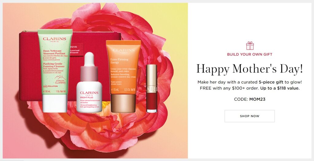 Click to go to the Clarins Offer