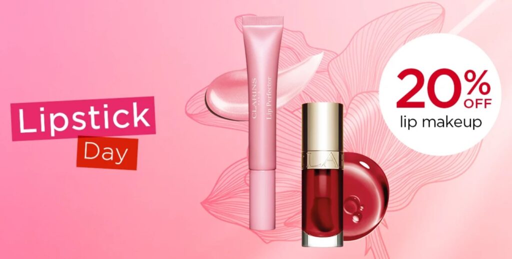 Click to go to the Clarins Lipstick Sale