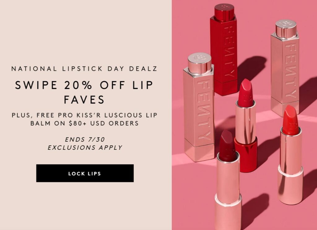 Click to go to the Fenty Beauty Sale