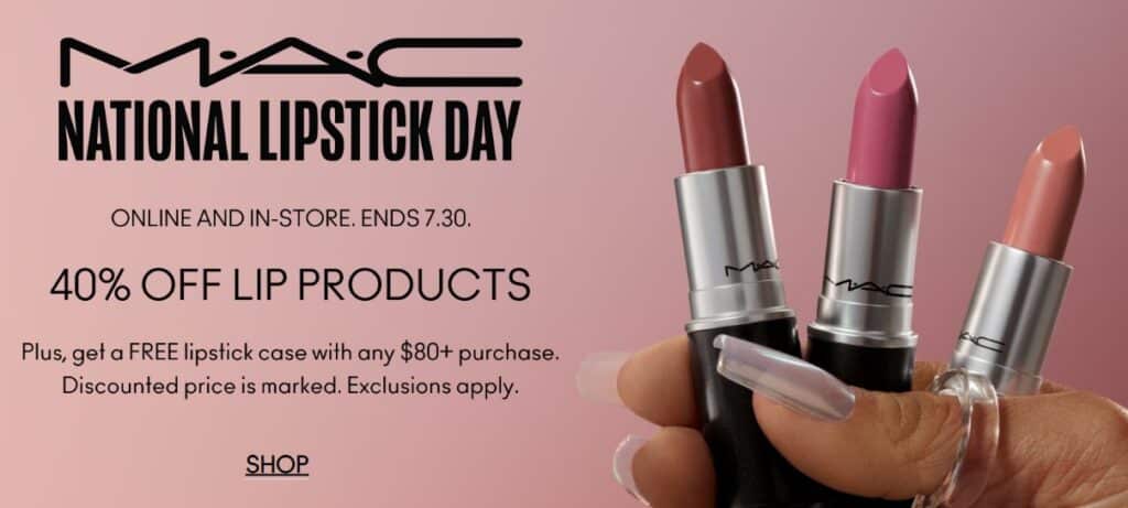 Click to go to the MAC Lipstick Sale