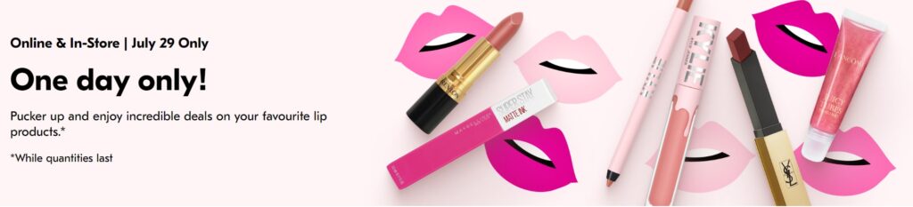 Click to go to the Shoppers Drug Mart Lipstick Sale