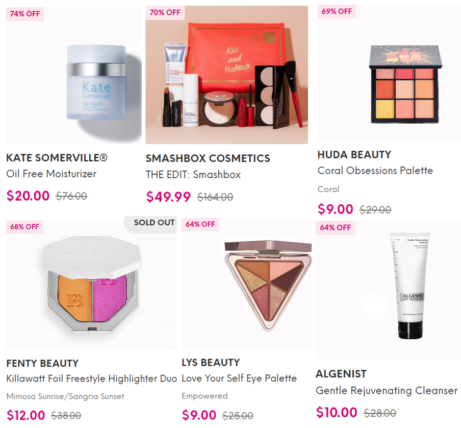 IPSY Shop Deal Examples