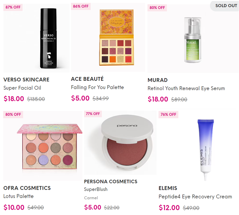 IPSY Shop Deal Examples