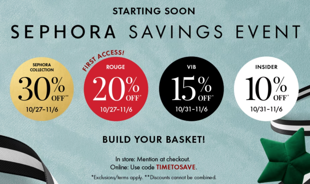 The 2023 Fall Sephora Savings Event