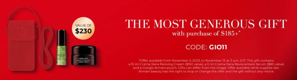 Click to go to the Armani Beauty Singles' Day Deal 