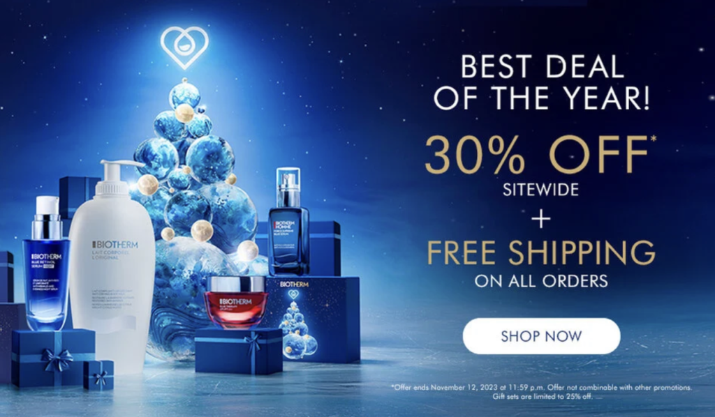 Click to go to the Biotherm Singles' Day Deal