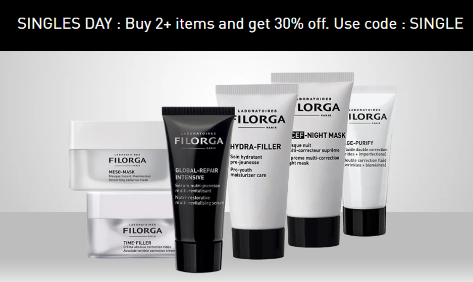 Click to go to the Filorga Singles' Day Deal
