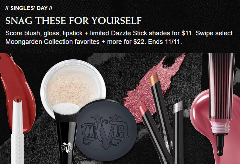 Click to go to the KVD Singles' Day Deal