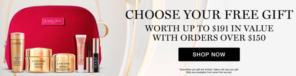 Click to go to the Lancôme Singles' Day Deal