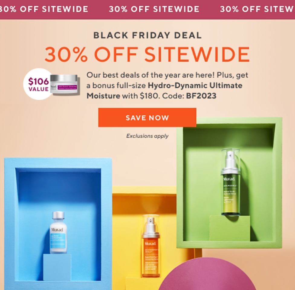 Click to go to the Murad Black Friday Sale