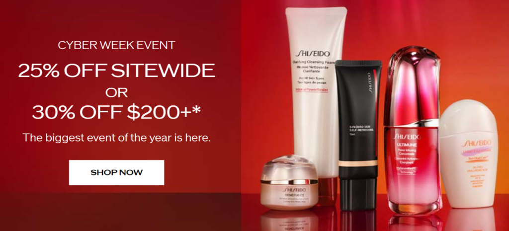 Click to go to the Shiseido Sale