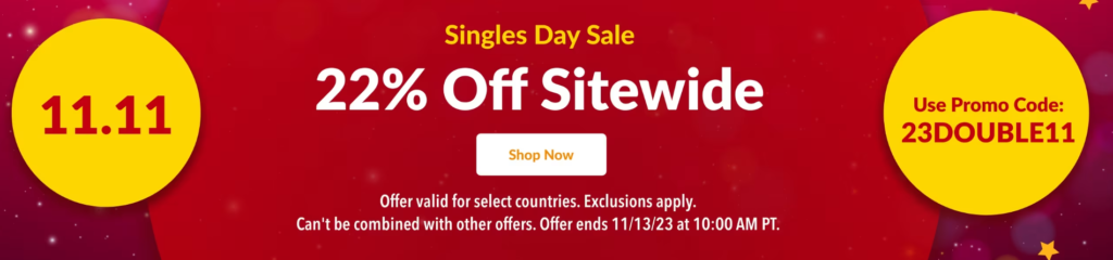 Click to go to the iHerb Singles' Day Deal