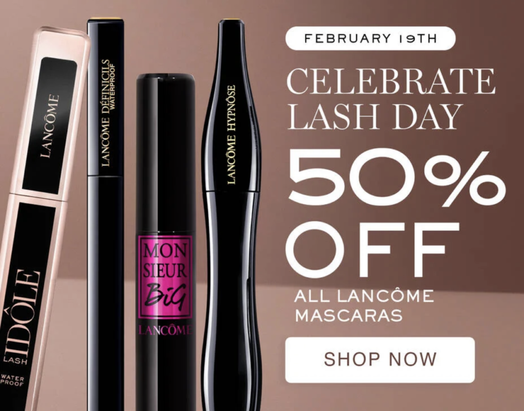 Click to go to the Lancôme National Lash Day deal