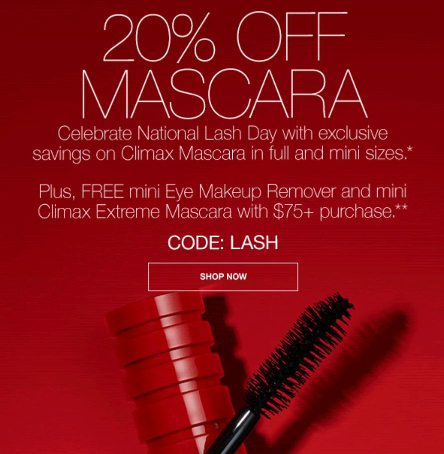 Click to go to the NARS National Lash Day deal