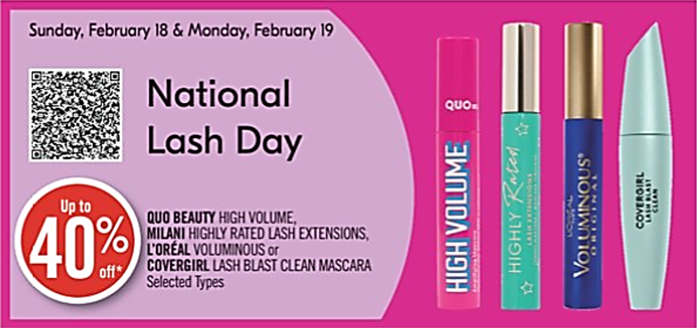 Click to go to the Shoppers Drug Mart National Lash Day deal