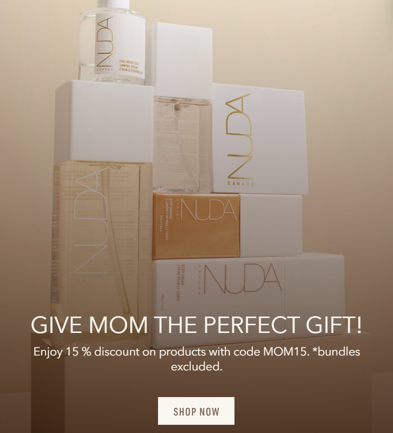 Click to go to the NUDA Mother's Day Sale