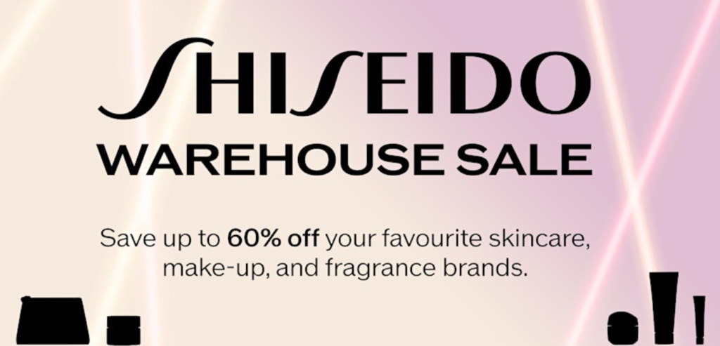Click to rsvp to the Shiseido Warehouse Sale