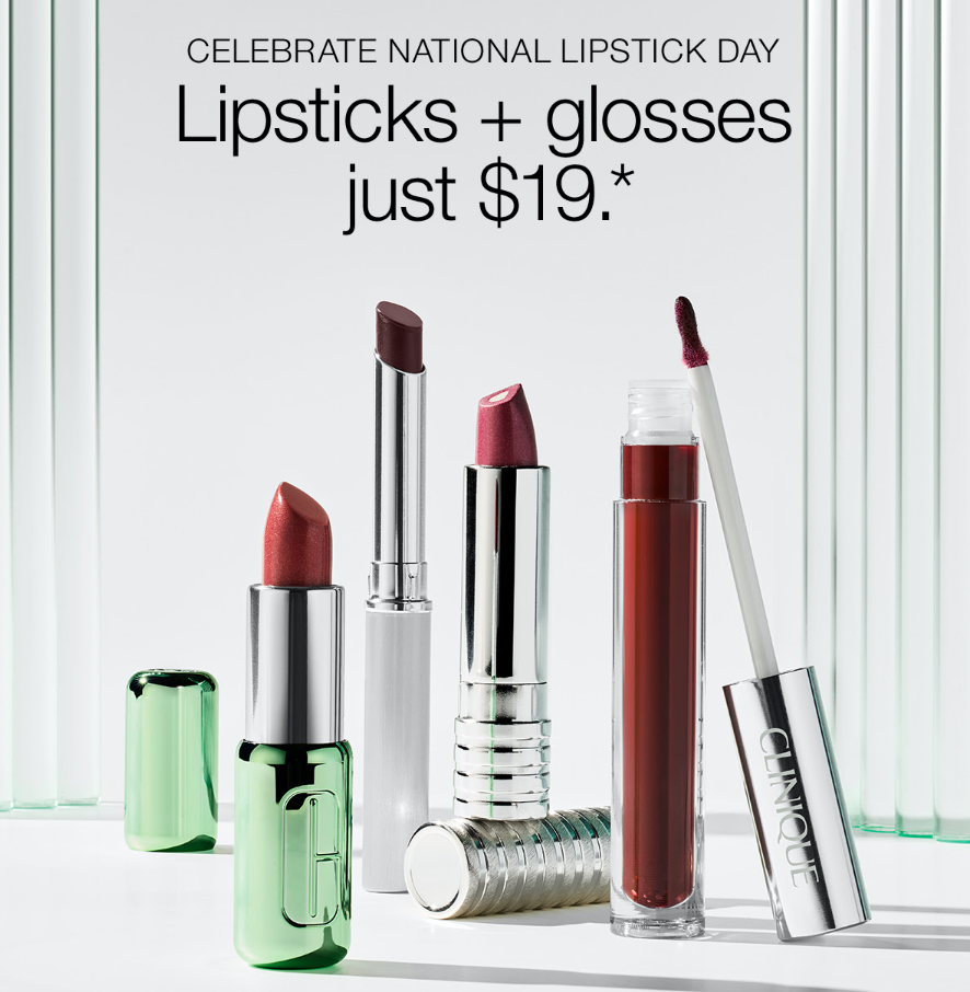 Click to go to Clinique's 2024 National Lipstick Day Deal