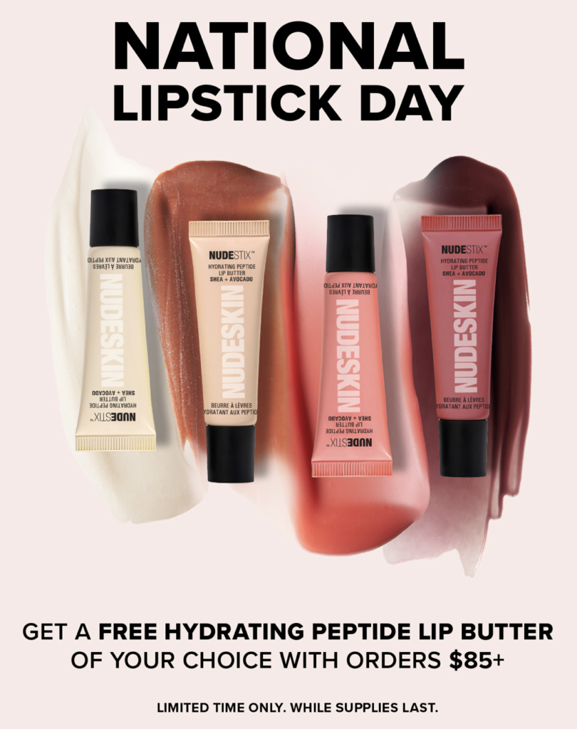 Click to go to Nudestix's 2024 National Lipstick Day Deal