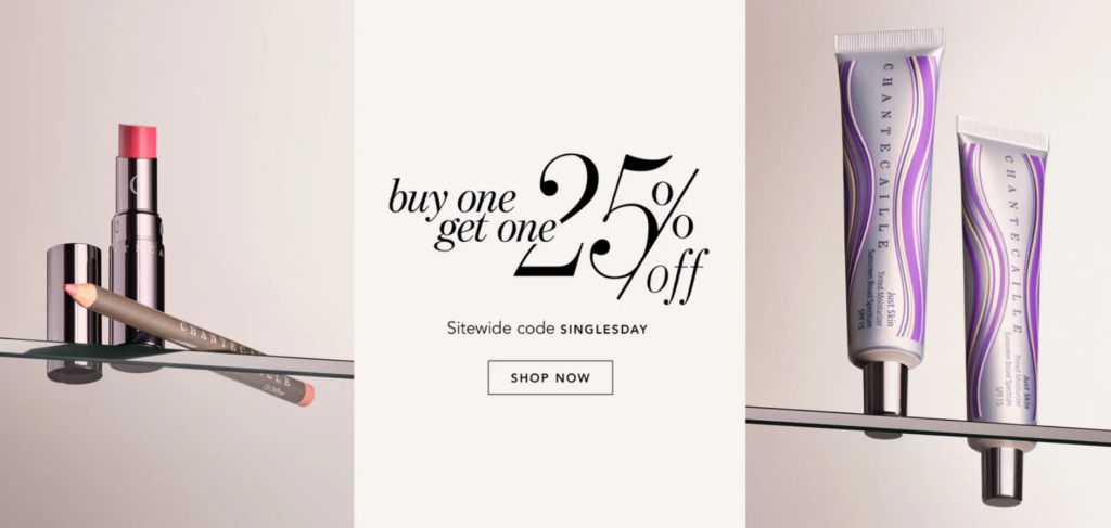 Click to go to the Chantecaille Singles' Day Deal