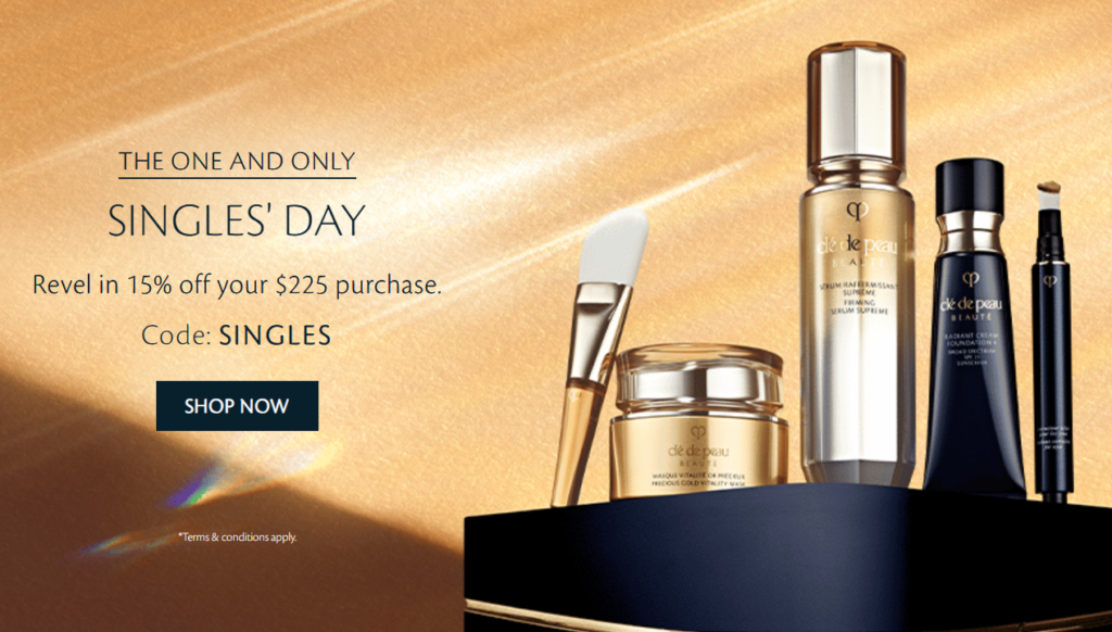 Click to go to the Cle de Peau Singles' Day Deals