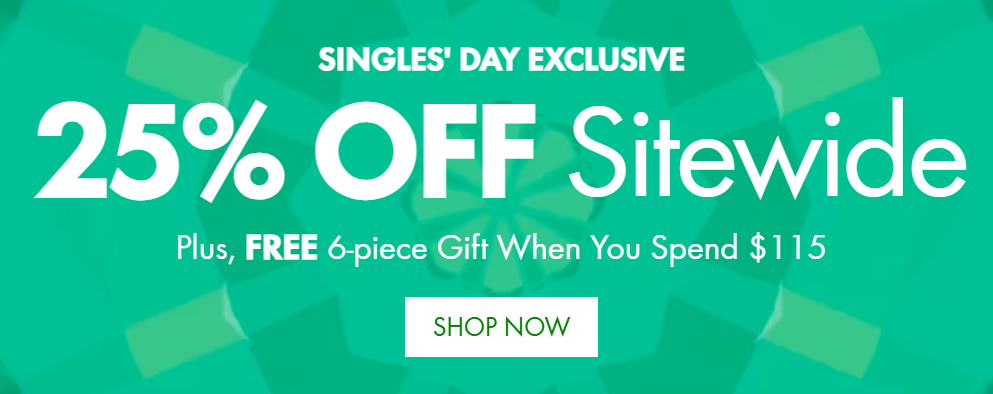 Click to go to the Origins Singles' Day Deal