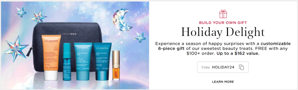 Click to go to the Clarins Offer