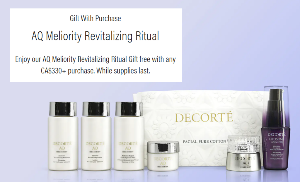 Click to go to the DECORTE Offer