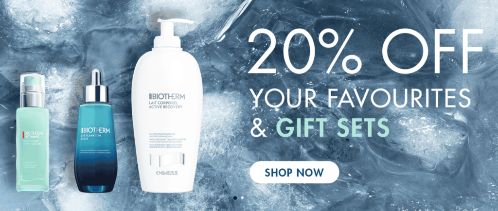 Click to go to the Biotherm Sale