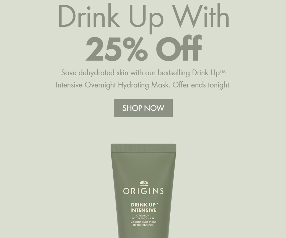 Click to go to the Origins Sale