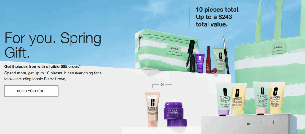 Click to go to the Clinique Offer