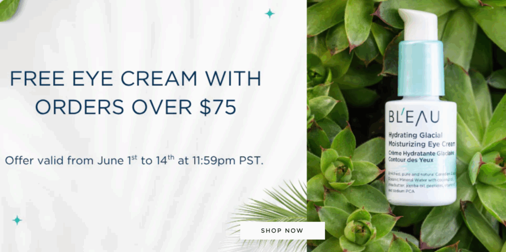 Click to go to the Bl'eau Beauty Offer