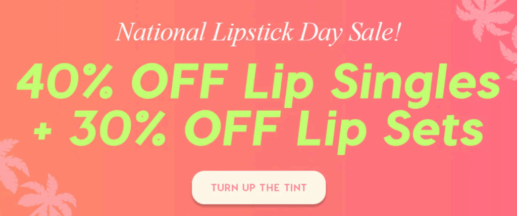 Click to go to the ColourPop National Lipstick Day Deal