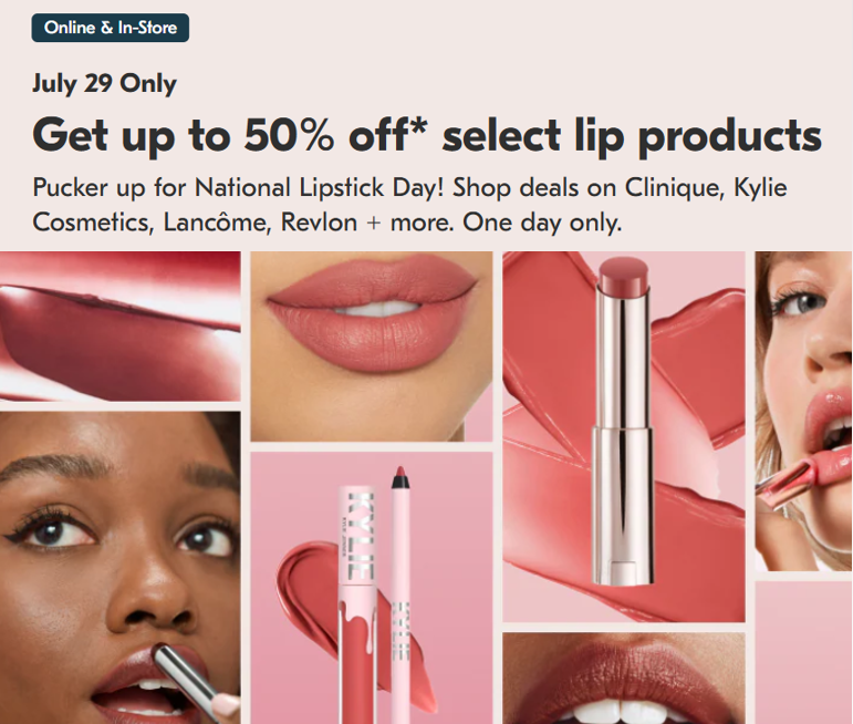 Click to go to the Shoppers Drug Mart National Lipstick Day Deal