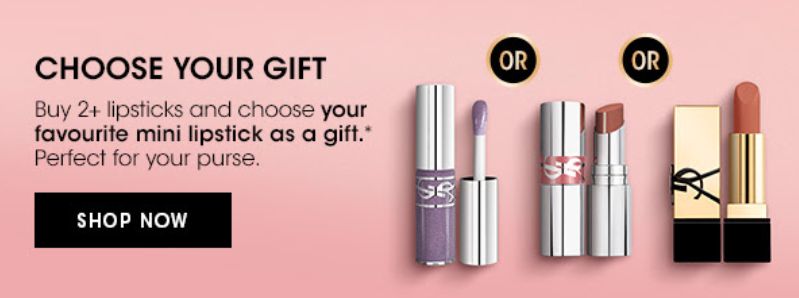 Click to go to the YSL Beauty National Lipstick Day Offer