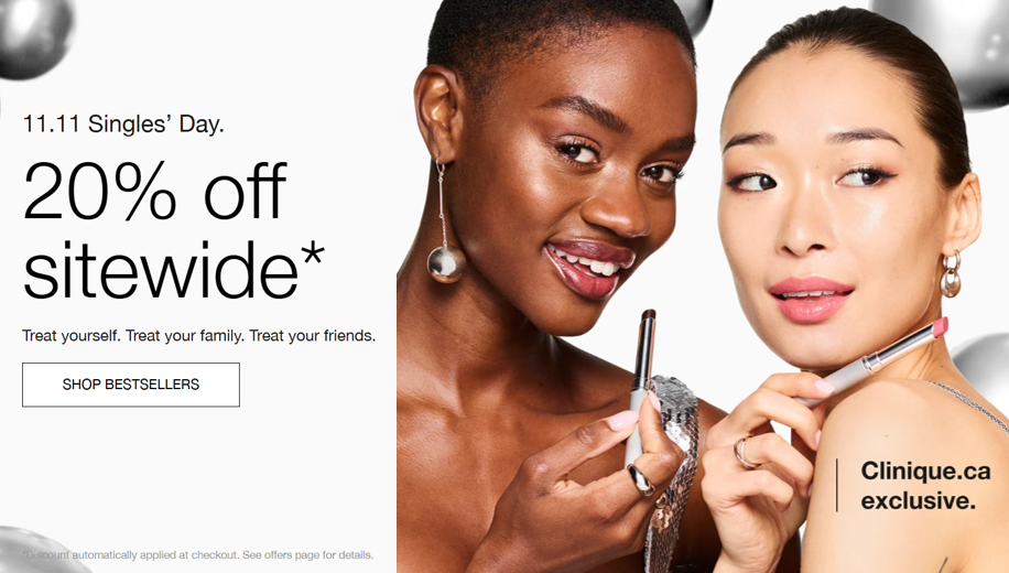 Click to go to the Clinique Singles' Day Deal