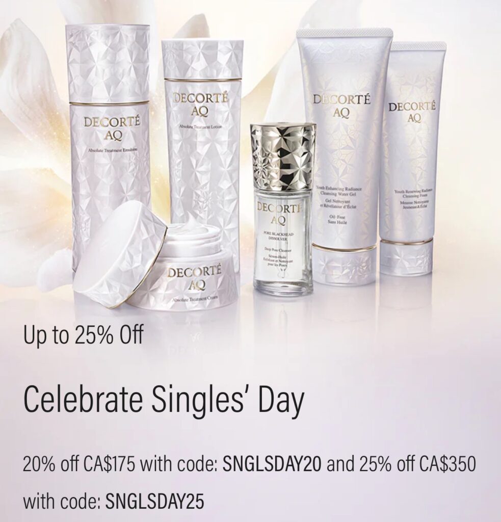Click to go to the Decorte Singles' Day Deal