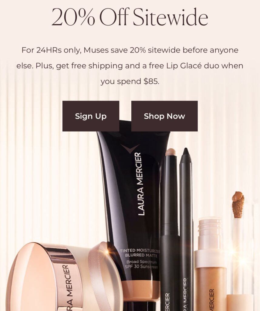 Click to go to the Laura Mercier Singles' Day Deal